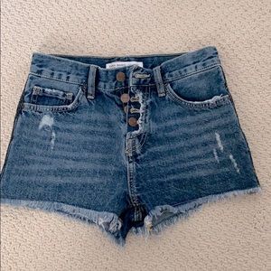 Zara jeweled Jean shorts
